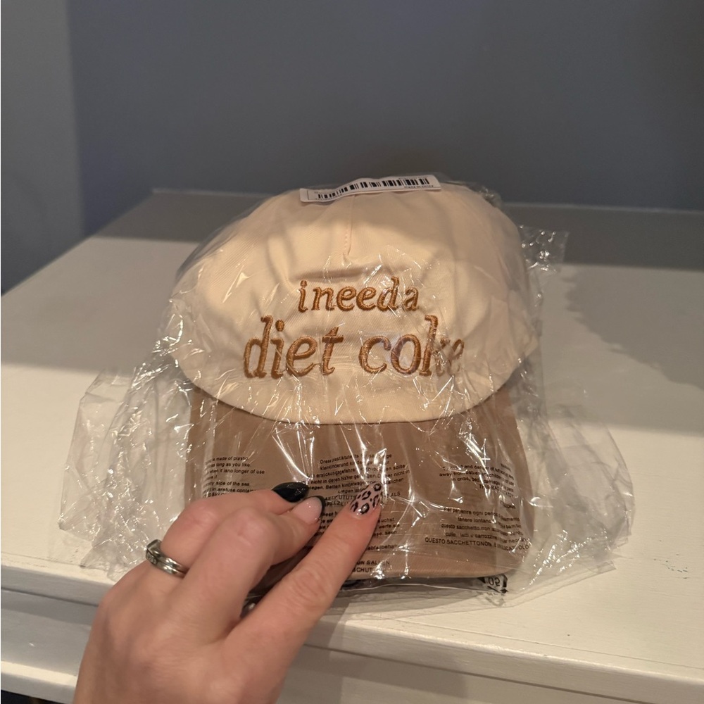 Beige 'I Need a Diet Coke' Cap